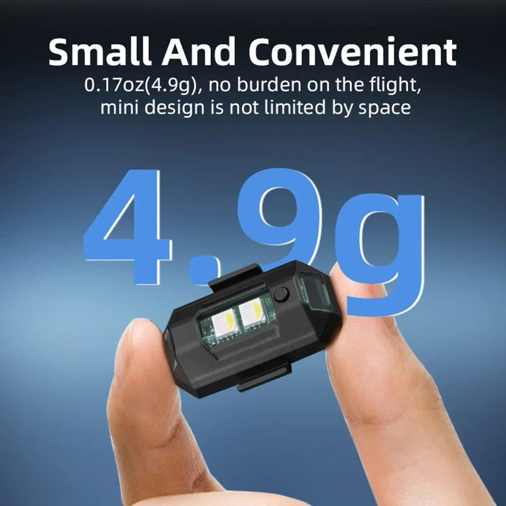 Mini Drone Strobe Light - 6-Color Anti-Collision LED for DJI NEO/Mini 4 Pro/Mavic 3