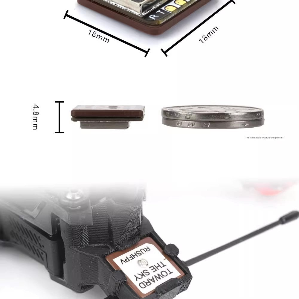 Rushfpv GNSS Mini Navigation Unit GPS Dual Protocol FPV Crossing Machine Fixed Wing Return Rescue