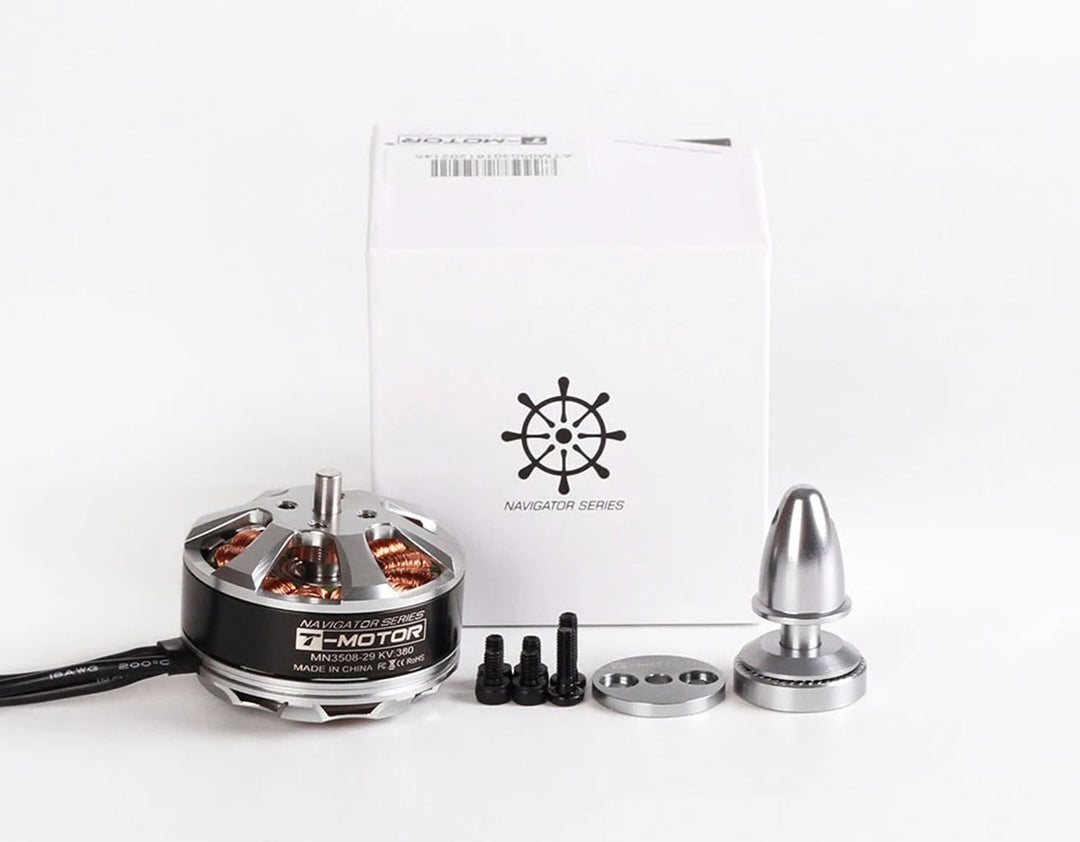 T-MOTOR MN3508 Navigator Series Brushless Motor — KV380 / KV580 / KV700, 1.8kg Thrust, 3-6S, UAV VTOL Fixed-Wing