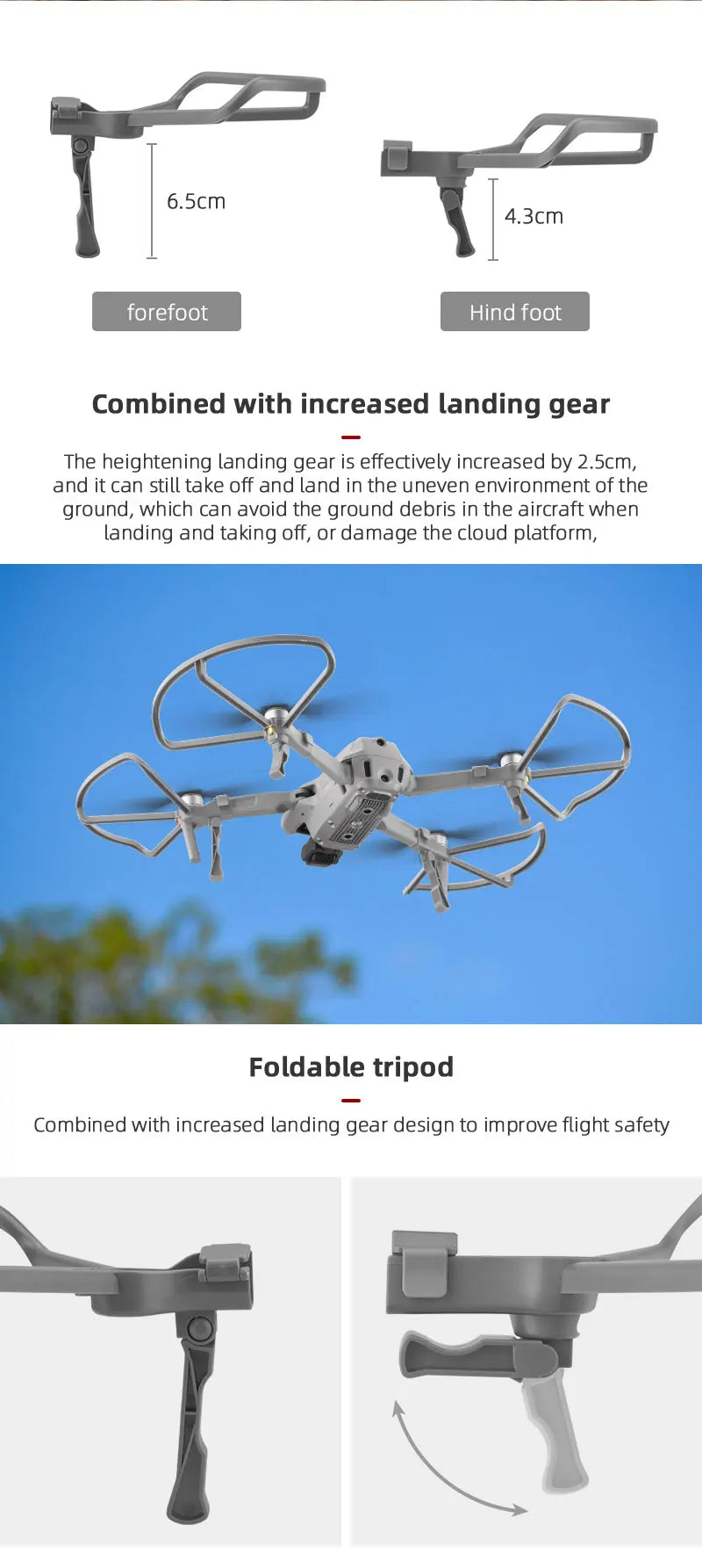 Propeller Guard for DJI Mavic Air 2/Air 2S , Quick Release Props Blade Wing Fan Cover for Air 2S Helice Protector Accessories