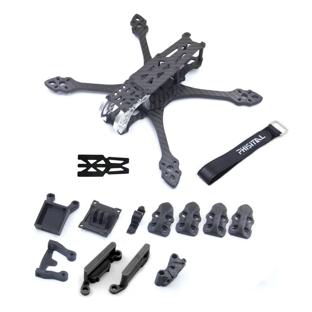 PhiSital Mark5 HD 225mm Carbon Fiber FPV Frame Kit 5inch for Digital O3 air RC Quadcopter FPV Racing Drone BN220 GPS DIY parts