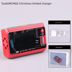 Toolkitrc M6d Summer Special Edition Balance Charger 6S Lithium Battery Dual-Channel 500W Model Aircraft UAV FPV