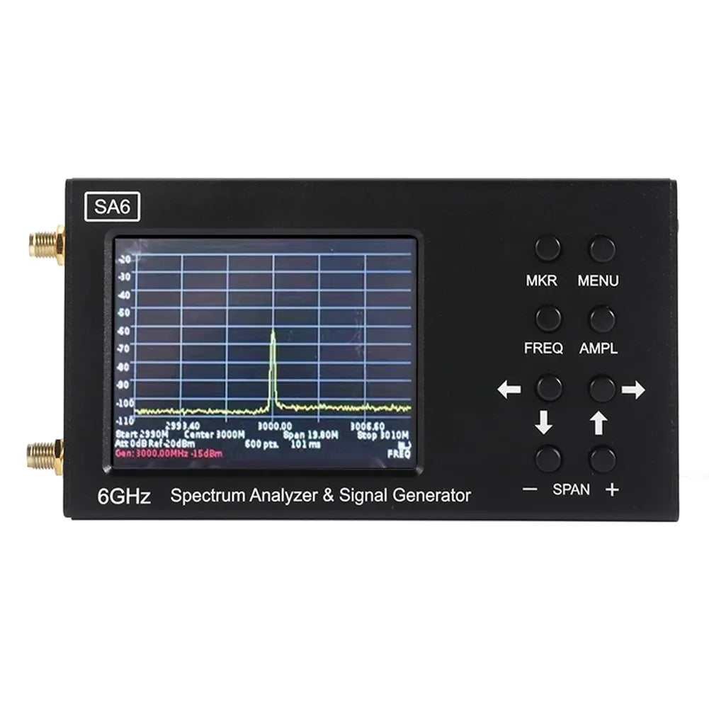 6G SA6 Spectrum Analyzer Signal Generator 35M-6.2GHz Signal Source 1300MHz-10GHz Log Periodic Antenna Test Signal Equipment