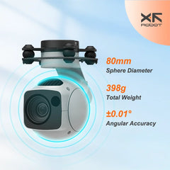 XF-D-80N 4K 40X Hybrid Zoom 3-Axis Night Gimbal Camera — UAV Pod Payload - TheDroneFlight