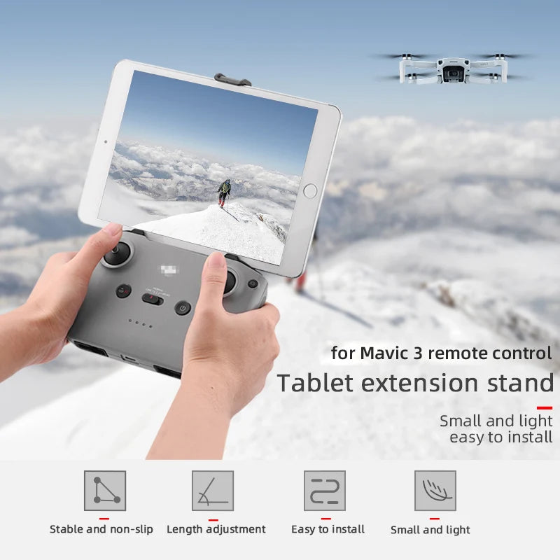 Expansion Bracket for DJI Mavic 3/Air 2S/Air 2/Mini 2/Mini 3 Pro/Air 3/Neo/Flip Drone Remote Control Tablet Holder Phone Holder
