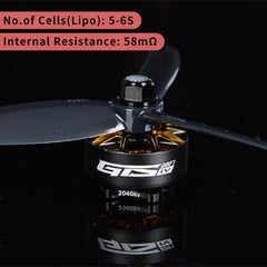 4PCS RCINPOWER GTS V4 2207 FPV Brushless Motor 5-6S 1960KV 2040KV For RC FPV 5inch Freestyle Racing Drone Quadcopter Motor - Thedroneflight