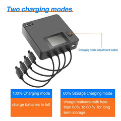 For DJI Air 3 Drone Battery Digital Display Charger 6 In 1 Charging Hub Fast Smart Charger With USB Adapter Port Accessories - Thedroneflight