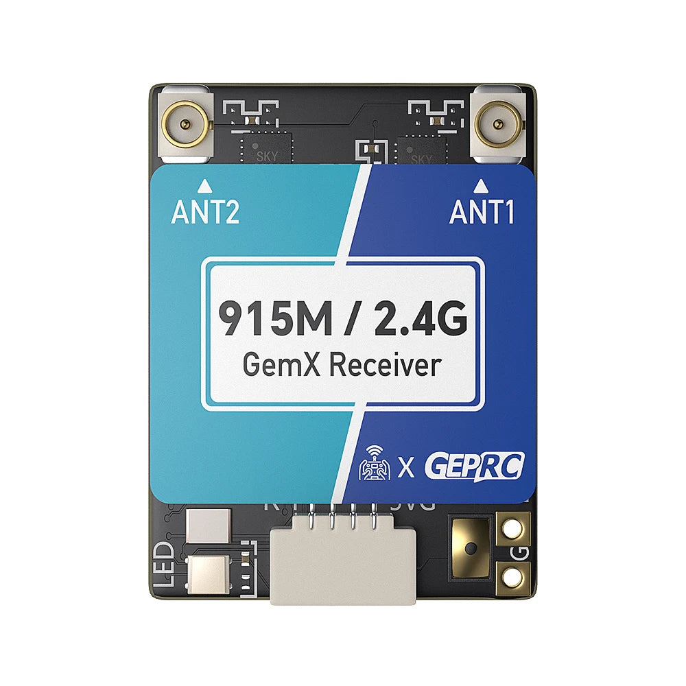 GEPRC GemX Gemini ELRS Receiver | 915MHz & 2.4GHz