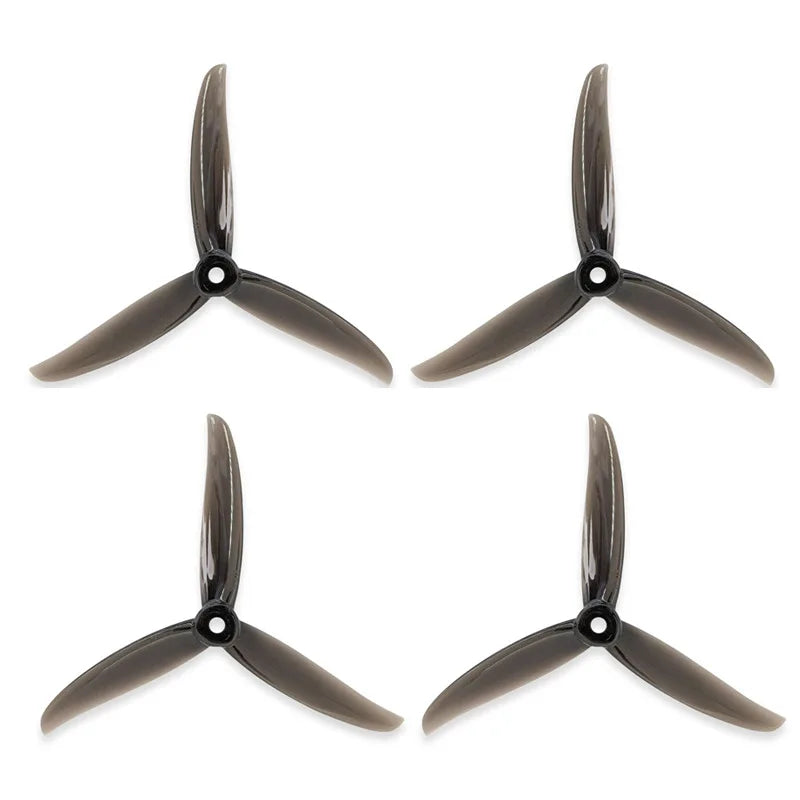Gemfan Vanover 5136-3 5" 3-Blade PC FPV Propellers — 12 Pairs CW+CCW, M5, 4.3g, Racing & Freestyle, 6 Colors