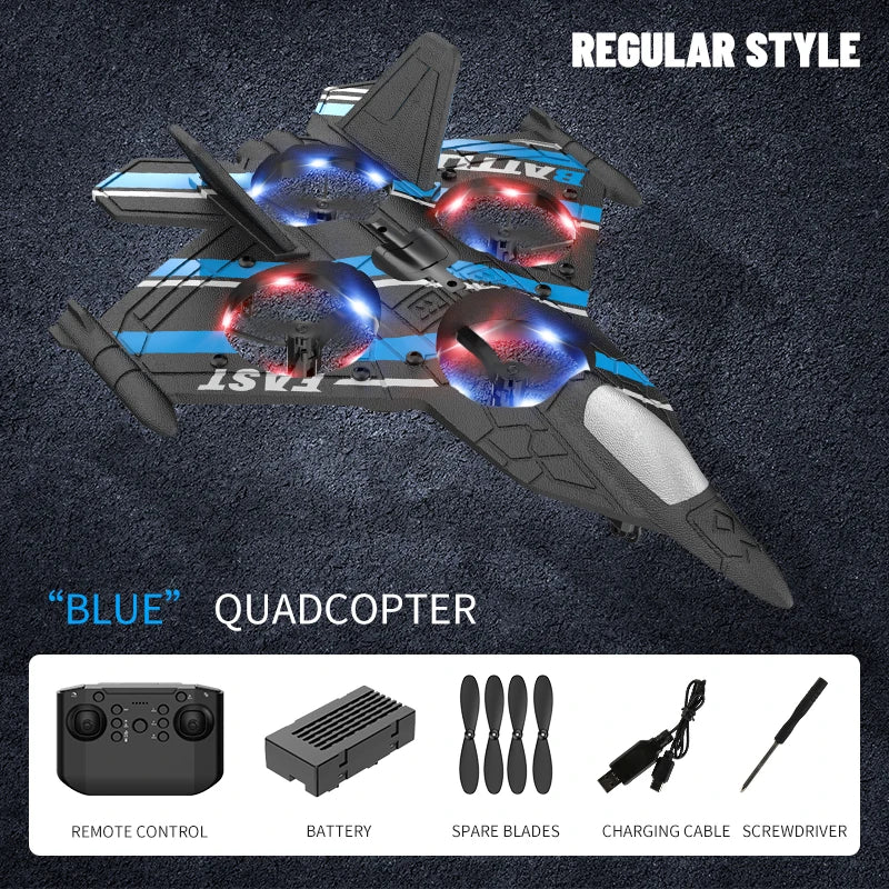RC Aircraft with Camera Obstacle Avoidance Fighter 2.4G Airplane EPP Foam Plane Remote Control Helicopter Toys For Children Gift - Thedroneflight