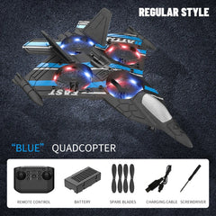 RC Aircraft with Camera Obstacle Avoidance Fighter 2.4G Airplane EPP Foam Plane Remote Control Helicopter Toys For Children Gift - Thedroneflight