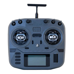 Gray RadioMaster Boxer Crush transmitter, front view