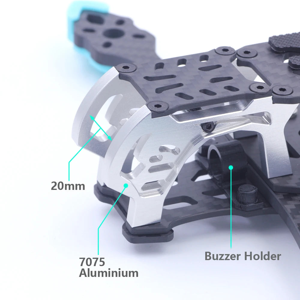PhiSital Mark5 HD 225mm Carbon Fiber FPV Frame Kit 5inch for Digital O3 air RC Quadcopter FPV Racing Drone BN220 GPS DIY parts