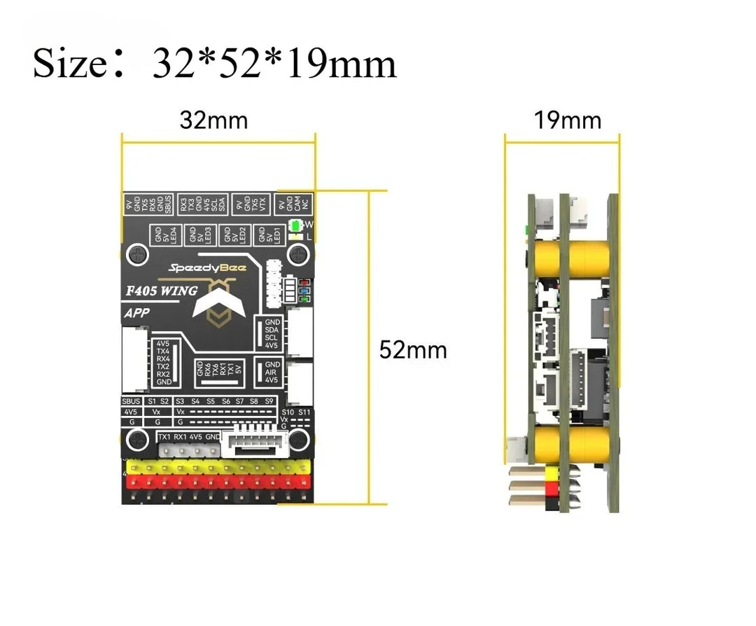 SpeedyBee F405 WING Mini Flying Control FPV Flight Model Small Size Fixed Wing