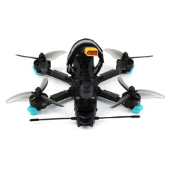 Axisflying MANTA 3.6 Lite, elevated rear view showing battery strap and power connector
