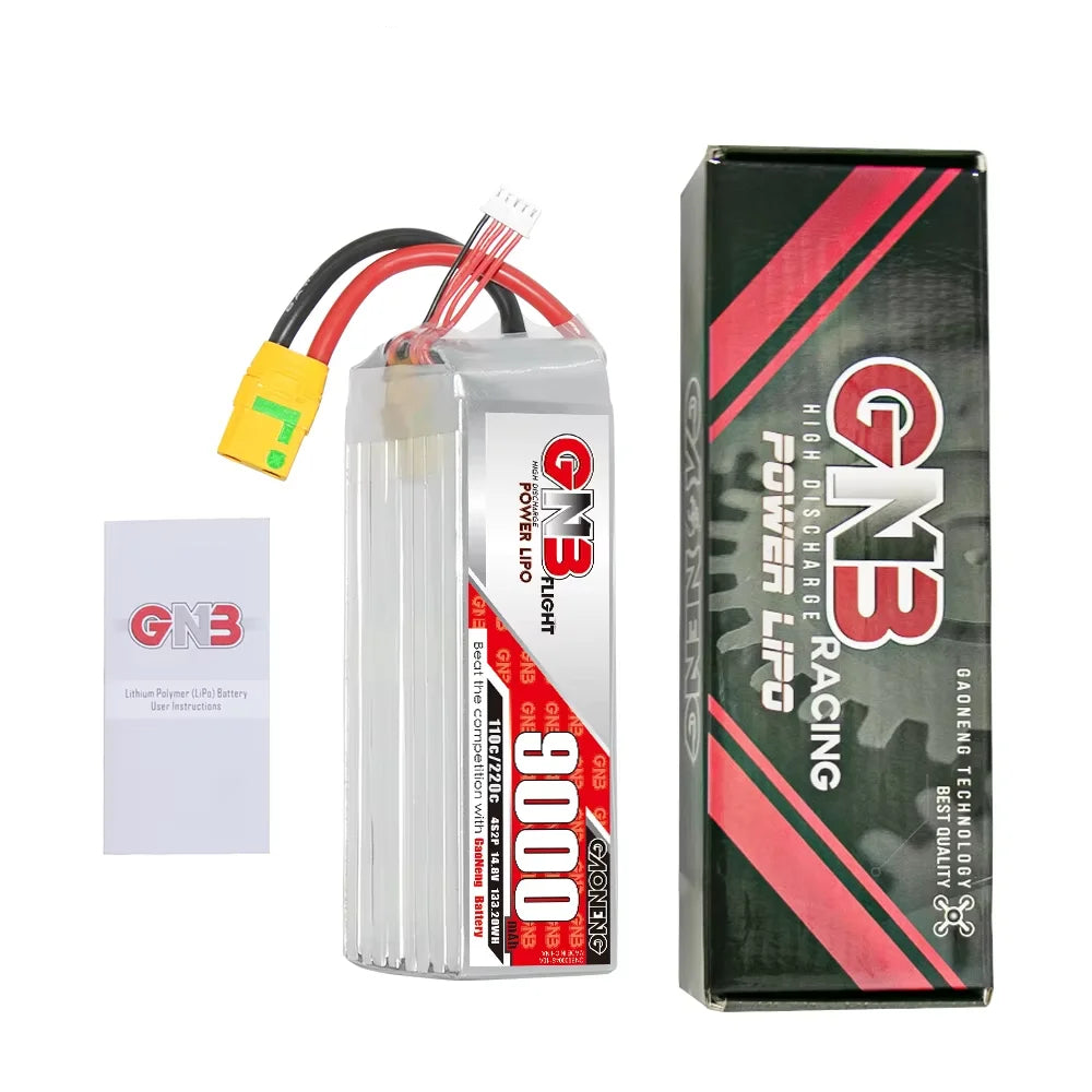 GNB Gaoneng 9000mAh 4S LiPo Battery | 14.8V RC Power Pack