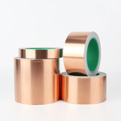 Double-Sided Conductive Copper Foil Tape — EMI Shielding, 10m Roll, 5mm–50mm Width Options