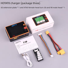 HOTA T8 Smart Balance Charger — 8S LiPo/LiHV/LiFe, 650W, 22A, Magnetic Port, Bilingual Display