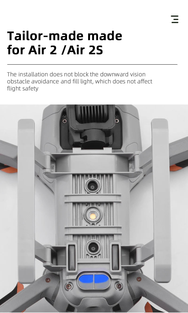 Landing Gear for DJI Mavic Air 2/AIR 2S Drone Foldable Extended Leg Support Feet Protector for DJI Air 2/AIR 2S Accessory - Thedroneflight