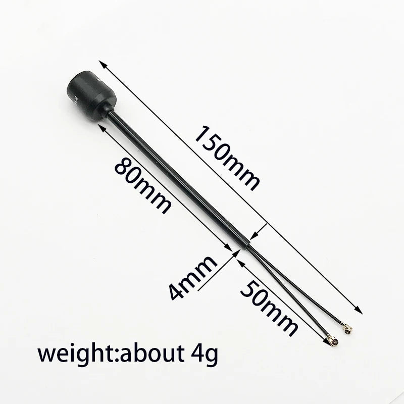 Dual-Band FPV Antenna for DJI O3 Air Unit — 2.4/5.8GHz, IPEX1, 120mm / 150mm - TheDroneFlight