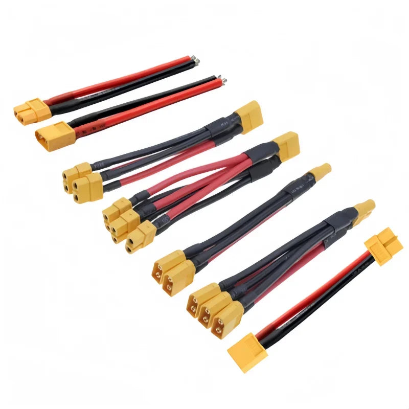 XT60 Battery Connector Y Splitter - 14AWG Parallel Cable 60A