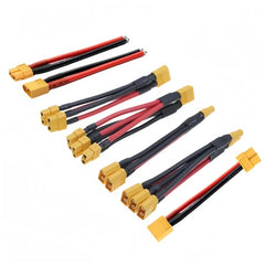 XT60 Battery Connector Y Splitter - 14AWG Parallel Cable 60A