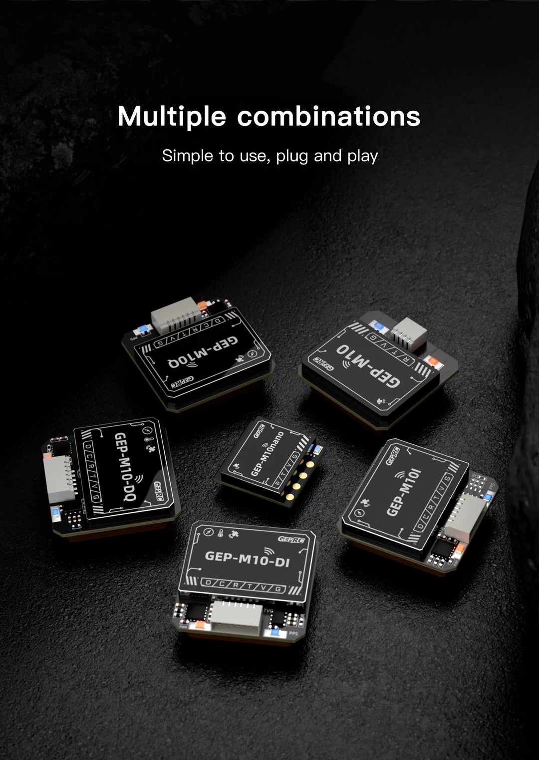 GEPRC GEP-M10 Series GPS Built-in Flash Chip QMC5883L Magnetometer DPS310 Barometer Accurate and Farad Capacitor for FPV Drone - Thedroneflight