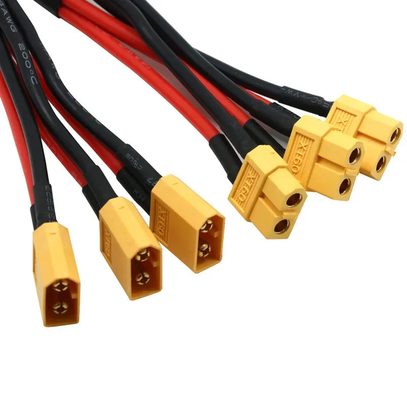 XT60 Battery Connector Y Splitter - 14AWG Parallel Cable 60A