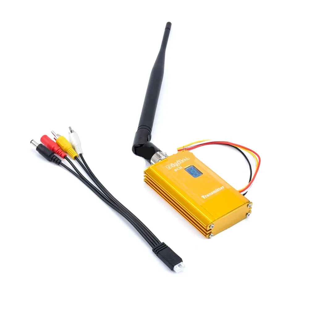 FPV 1.2Ghz 1.2G 8CH 1500mw Wireless AV Sender TV Audio Video Transmitter Receiver For QAV250 250 FPV RC Quadcopter