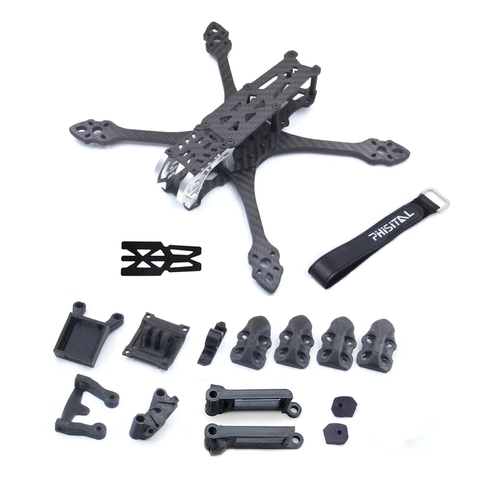 PhiSital Mark5 HD 225mm Carbon Fiber FPV Frame Kit 5inch for Digital O3 air RC Quadcopter FPV Racing Drone BN220 GPS DIY parts