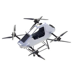 Cloud World eVTOL Manned Rescue Drone — 100kg Payload, 50+ km/h, Pure Carbon Fiber, Search & Rescue