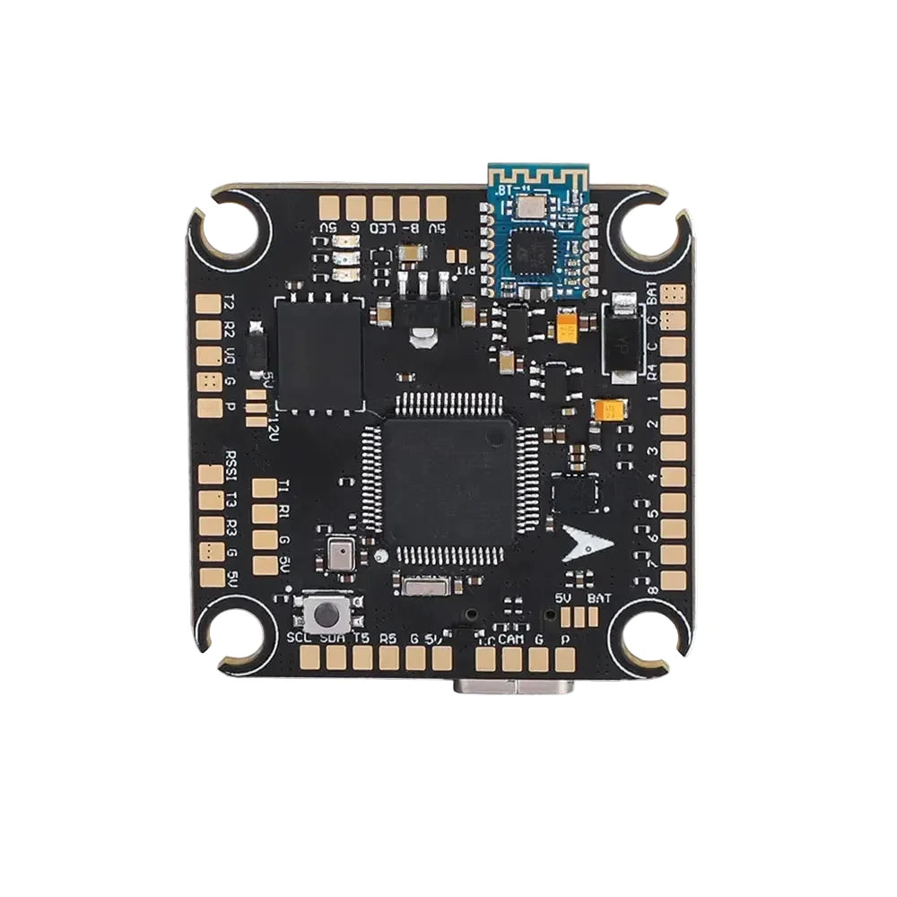 T-MOTOR Velox F7 SE 8S Stack — F7 FC + Velox 70A 4-in-1 ESC, BMI270, BLHeli_32, DShot600, 5–10 inch FPV