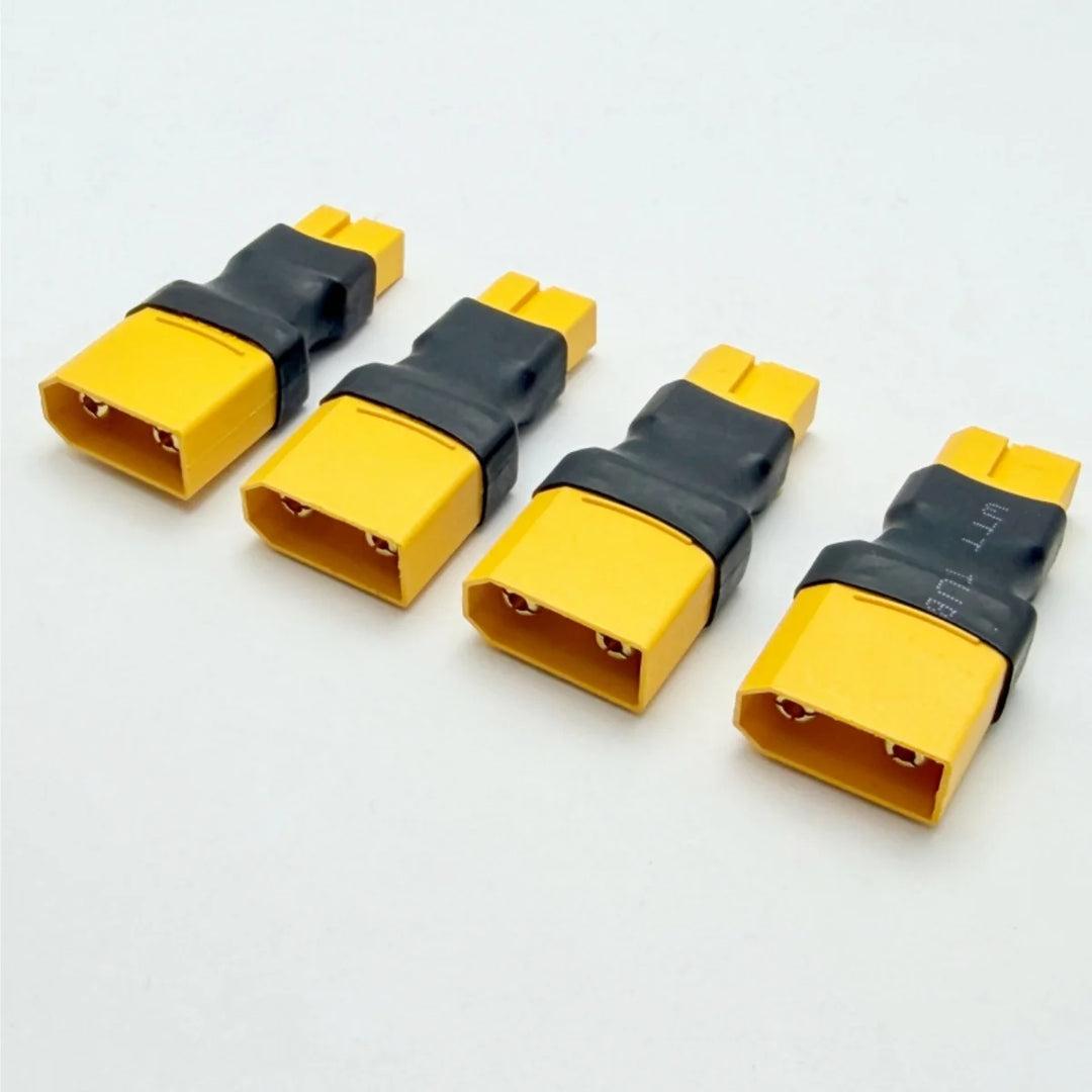 XT60–XT90 Connector Adapters 4-Pack | Male & Female Options
