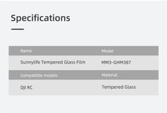 Protective Film for DJI Mini 3 /3 Pro Mini 4 Pro HD Glass Screen Protector Anti-Scratch Screen Film RC RC 2 Remote Accessories - Thedroneflight