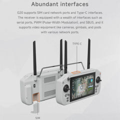 Skydroid G20 Enterprise UAV Ground Station — 30km Dual-Band, 6nm, 7" HD Display, 2.4/5.8GHz