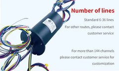 Rotating conductive slip ring inner diameter 25.4 hollow circuit slip ring circuit conductive ring