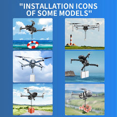 DUTRIEUX Universal Drone Airdrop System — 2.4GHz Remote Release, 750 g Load Capacity