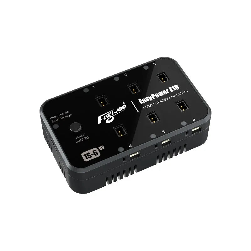 Flywoo EasyPower E16E24 Fast Charger for 1S 2S LiHV Batteries RC FPV forDrones Parts for FPV Freestyle Racing Beginners ProsToys