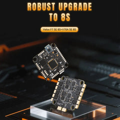 T-MOTOR Velox F7 SE 8S Stack — F7 FC + Velox 70A 4-in-1 ESC, BMI270, BLHeli_32, DShot600, 5–10 inch FPV