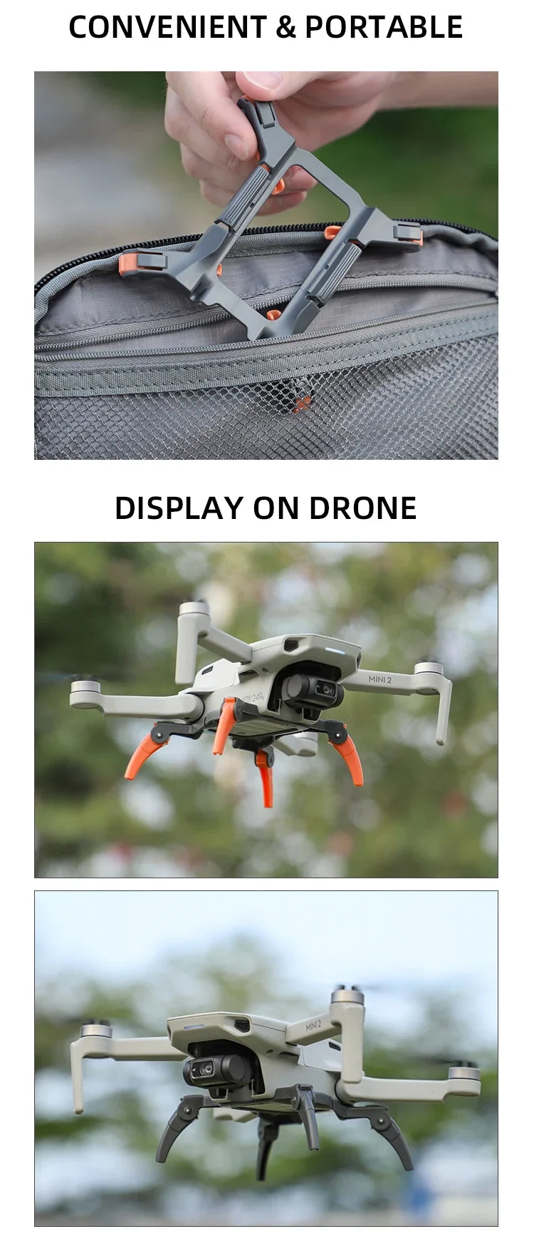 DJI Mini 2 SE Landing Gear - Height Extender Leg Protector for Mavic Mini