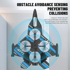 RC Aircraft with Camera Obstacle Avoidance Fighter 2.4G Airplane EPP Foam Plane Remote Control Helicopter Toys For Children Gift - Thedroneflight