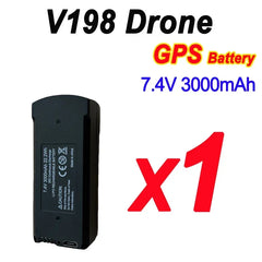 Original 7.4V 3000mAh V198 MAX PRO 8K Drone Battery For V198 GPS RC Quadcopter Spare Battery Accessories Parts - Thedroneflight