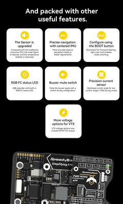 SpeedyBee F405 WING APP FC, Fixed Wing RC Plane Board, Reliable Flight Control, Compact & Easy to Configure