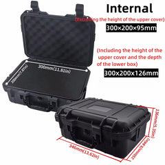 FNICEL Waterproof Hard Carry Case with Pre-Cut Sponge — Drone, FPV, Camera & Equipment Protection