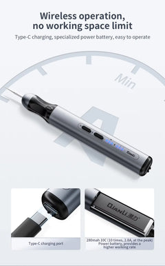 Maant D1 Qianli Cordless Electric Grinder - Versatile Carving, Engraving, Cutting, and Polishing Tool - Thedroneflight