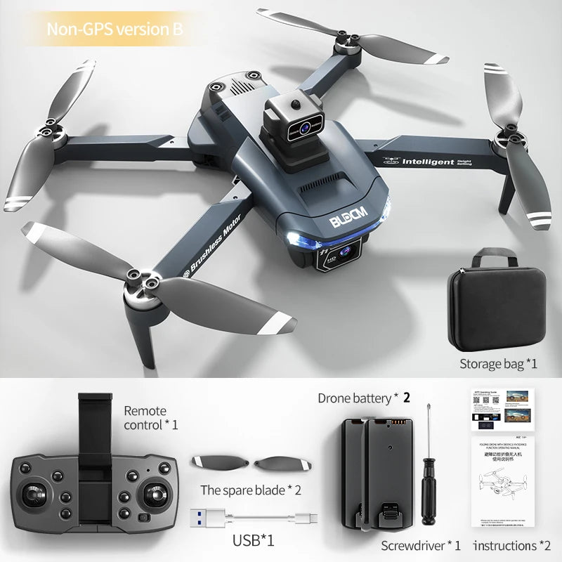 JJRC X28 GPS Drone 4K EIS Dual-Camera FPV Foldable RC Quadcopter Brushless Motor Obstacle Avoidance 2.4G WiFi - Thedroneflight