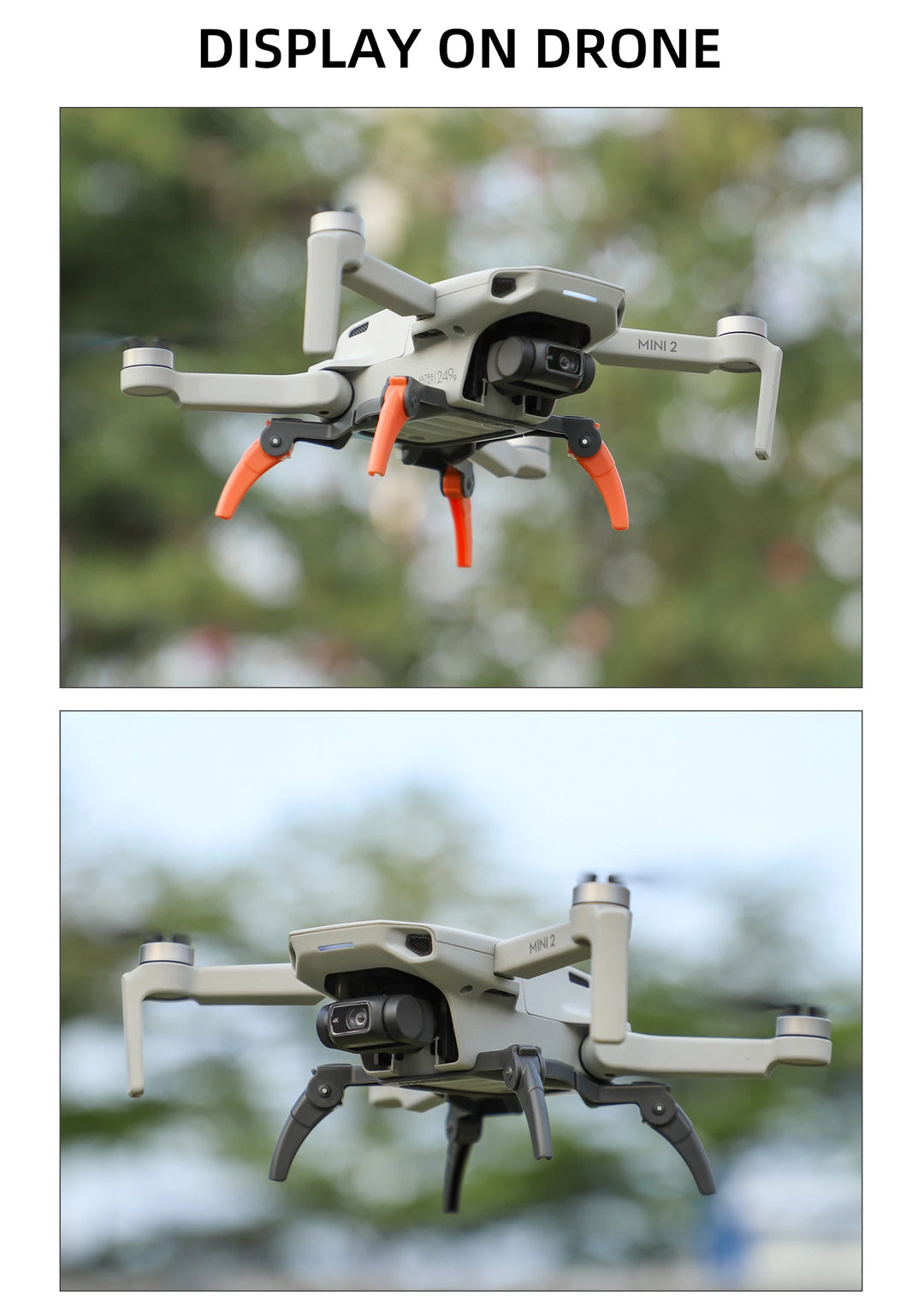 Landing Gear for Mavic Mini 2/SE Mini 4K Height Extended Leg Protector Quick Release Feet Extensions for DJI Drone Accessory - Thedroneflight