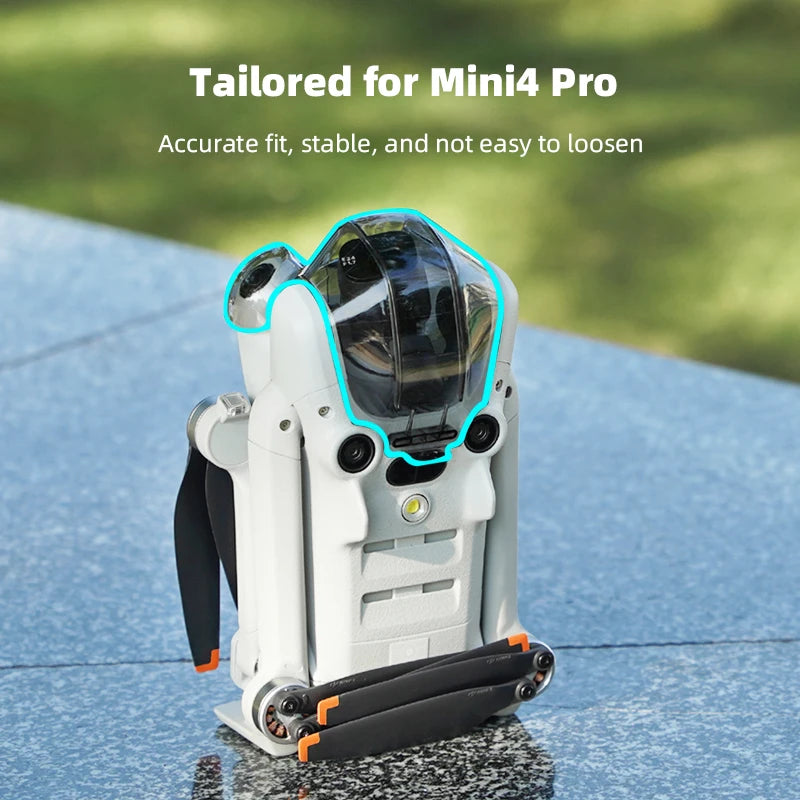BRDRC Landing Gear for DJI Mini 4 Pro Drone Lightweight Foldable Extended Leg Protector Soft Fit for Mini 4 Pro Accessories - Thedroneflight