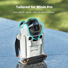 BRDRC Landing Gear for DJI Mini 4 Pro Drone Lightweight Foldable Extended Leg Protector Soft Fit for Mini 4 Pro Accessories - Thedroneflight
