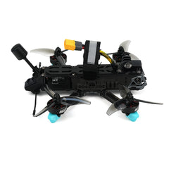 Axisflying MANTA 3.6 Lite, side view showing frame, battery connector and rear antenna